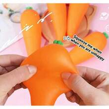 Tachimi 1 pieza Juguete antiestrés con temática de zanahoria, gadget de juego diario, squishy de recuperación lenta, squishy crujiente, multipack de accesorios de juego para todo tipo de ocio diario en interiores, artículos de juego diario general para escenas cotidianas comunes, juguetes para niños, envío aleatorio - Multicolor - Ver 3