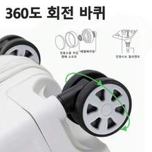 [3년AS] REGESY초경량 대용량 올인원 캐리어 USB 충전 포트 컵 홀더 핸드폰 거치대 후크 기내용 여행가방 20인치 24인치 26인치 28인치 - 짙은 회색 - 보기 8