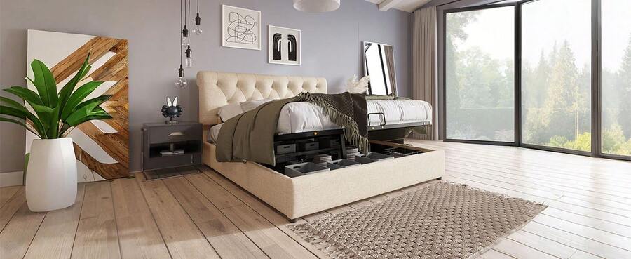 Bed Bases & Foundations - 黑色 - 查看 1