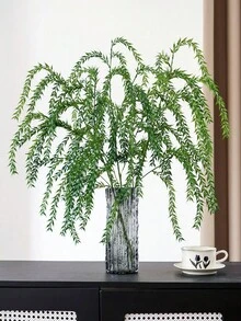 ZaiYe 3PCS, Artificial Weeping Willow, Green Leaf Plastic Plant, Artificial Pineapple Grass Vine, Tillandsia Leaf Vine, UV Resistant, Suitable For Indoor And Outdoor Gardens, Doors, Walls, Baskets, Weddings, Parties, Table Decorations - Multicolor - View 10