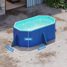 1pc Large Portable No-Inflation Swimming Pool - Suitable For Home And Party Use, PVC Material Multi-Function Set For Indoor/Outdoor Use - Perfect For Bathing, Pet Washing And Water Play - Three-story Swimming Pool - View 3