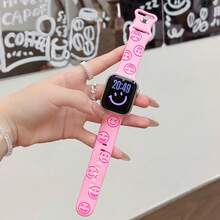 1 Stück Jungen & Mädchen Uhrenarmband kompatibel mit AppleWatch Series SE/1/2/3/4/5/6/7/8/9/10/11 Ultra 40mm 41mm 42mm 44mm 45mm 49mm alle Größen, weich & bequem, einfach zu tragen modisches Smartwatch Ersatzarmband, modisches Smartwatch Zubehör, Schulanfang Saison - Verschiedenfarbig - Übersicht 14