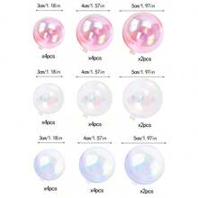 Bộ 35-10 cái topper bánh bóng kèm vương miện vàng mini, quả cầu nhựa trong suốt nhiều màu trang trí bánh cho sinh nhật, đám cưới, tiệc - Nhiều màu - Xem 9