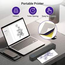 Printer Tanpa Tinta Portabel ORICO-A4, Cetak Hitam Putih, Tidak Membutuhkan Tinta, Terhubung ke Smartphone untuk Mencetak, Mendukung Kertas Termal 210-216mm, Baterai Terintegrasi, Kecepatan Cetak Cepat, Cocok untuk Penggunaan di Rumah, Kantor, dan Luar Ruangan, Ringan dan Portabel - MultiWarna - View 11