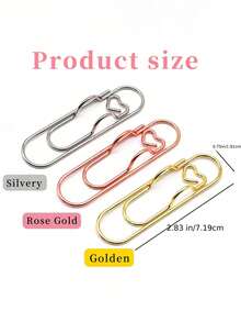 1/3/6PCS Creative Pen Clip Notebook Pen Insert Office Stationery Accessories For Convenient Carrying Pen Holder Pen Buckle Multi Functional Paper Clip, Learning Supplies - A - View 7