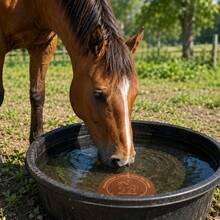 Horse Water Purifier, 99.9% Pure Copper, Three-Point Support Design, Suitable For Various Pets Like Horses, Dogs, Cats, Cows, Chickens, Birds, Reusable, Physical Purification, Easy-To-Use Pet Water Purifier - 1 - View 2