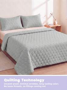 1 buah Selimut Pendingin AC, Warna Polos, Ringan, Bernapas dan Lembut, Sangat Lembut dan Nyaman, Cocok untuk Tempat Tidur Ukuran Double/Full/Queen/King, Dekorasi Rumah dan Asrama, Bantal dan Sarung Bantal Tidak Termasuk, Dapat Dicuci dengan Mesin - Light Grey - View 7