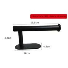 1pc Modern Kitchen Paper Towel Holder, No Drilling Required, Equipped With Strong And Mark-Free Adhesive, Roll Dispenser, Can Be Hung Under Cabinet, Space-Saving Vertical Storage Rack - Multicolor - View 8
