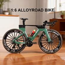 全新 1:6 比例逼真公路單車模型擺飾，精緻合金創意人偶，限量版聖誕/復活節生日男孩禮物，桌面奢華裝飾，多色迷你賽車玩具模型，收藏級玩具 - 彩色 - 查看 4