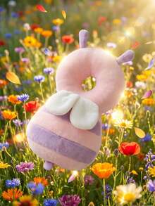 Upgraded Baby Head Protection Pillow, Thickened And Widened, Baby Head Protection Pad For Crawling And Walking, Adjustable Breathable Head Protection Pillow, Baby Walking Supplies, Upgraded Thickened Cartoon Butterfly Design Head Protection Pad - Pink Bee - View 9