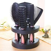 Women's Hair Styling Comb 5-Piece Set, Styling Tool Kit Including Curling Comb, Anti-Static Comb, Hair Care Set And Mirror, No Static, Create Beautiful Makeup Look (Multi-Color) - Multicolor - View 8