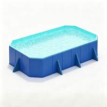 1pc Large Portable No-Inflation Swimming Pool - Suitable For Home And Party Use, PVC Material Multi-Function Set For Indoor/Outdoor Use - Perfect For Bathing, Pet Washing And Water Play - Three-story Swimming Pool - View 4