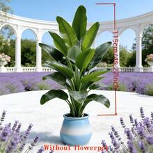 Extra Large Artificial Banana Tree, Indoor And Outdoor Use, Realistic Green Leaves Suitable For Home, Office, Garden And Other Scenes, Also Used For Easter, St. Patrick's Day, Independence Day, Father's Day, Mother's Day, Wedding And Other Holiday Decorations, Natural Beautiful And Practical, Easily Add Vitality And Atmosphere To The Space. Home Decor, Room, Bedroom Decor, Living Room Decor, Wedding Decor Greenery - Multicolor - View 9