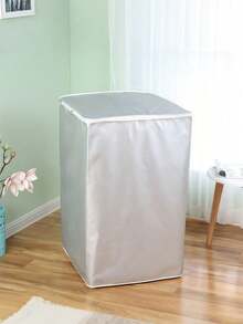 Open-Top Washing Machine Dust Cover, Oxford Cloth Waterproof Sun-Proof Dust-Proof Thickened Protective Cover, Appliance Protection Cover Suitable For Top-Loading Washing Machines, Thickened Oxford Cloth Fabric Effectively Waterproof Dust-Proof UV-Resistant, Protects Washing Machine From Sun And Rain To Extend Service Life, Open-Top Design Convenient For Easy Access To Clothes, Multiple Sizes Available To Fit Different Washing Machine Specifications, Suitable For Home, School Dorm, Office And Travel Storage Organization Scenarios, Essential Appliance Protection Item For Seasonal Storage, Keeps Washing Machine Always Clean And Like New. - Silver - View 7