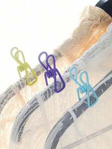 10pcs Practical PVC Coated Steel Clips, Used For Sealing Food Packaging, Potato Chip Bags, Clothes And Paper - 20pcs (Random Color) Dresses, Pants, Shoes, Jeans, Boots, Skirts, Beachwear, Spring, Minimalist, Suitable For Home Use - Multicolor - View 8