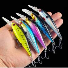 Set Umpan Ikan Kecil Bibir Panjang Mengapung Jarak Jauh, 8 Warna - MultiWarna - View 4