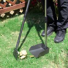 Pooper Scooper For Dogs, Metal Poop Scooper Tray And Rake Set With Adjustable Long Handle, Dog Pooper Scooper For Pet Waste Removal - View 9