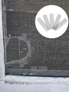 Self-Adhesive Screen Repair Patch, Suitable For Windows And Screen Doors - Quickly Repair Holes And Tears, Screen Repair Supplies | Transparent Mesh Patch Repair - A - View 5
