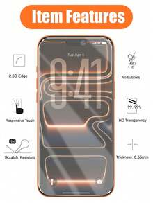 Mr. War Gorilla 5pcs High Definition [Lossless Image Quality Tempered Glass Screen Protector] Tempered Glass Layer Provides Basic Scratch Resistance, Film Surface Designed With Smooth And Natural Touch, Finger Sliding Is Smooth, Touch Sensitivity And Accuracy Are The Same As Original Screen. Compatible With IPhone17e/17 Promax/16 Promax/15 Promax/14 Promax/13 Promax/12 Proma/17 Pro/16 Pro/15pro/14 Pro/17air/16/15/14/13/12/11 And Other Series. - Clear - View 6
