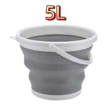 Secchio pieghevole - Secchio in silicone pieghevole - Portatile, salvaspazio, durevole, facile da pulire - Perfetto per il lavaggio dell'auto, la pesca all'aperto, i viaggi, lo stoccaggio domestico e l'organizzazione degli articoli per la casa - Secchio pieghevole - Visualizzare 10
