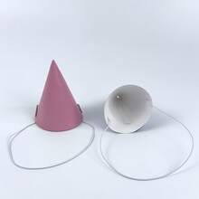 6/12PCS Macaron Solid Color Mini Party Hats, Cute Paper Party Hats For Pets, Flat Packed, Easy To Assemble - One Size Fits All - View 2