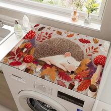 (Hot !!) 1pc Autumn Hedgehog Pattern, Tablet Stove Protector Mat, Rubber Non-Slip Heat-Resistant Stove Cover Pad, Suitable For Induction Cooktop, Glass Cooktop, Multi-Functional Anti-Scratch Mat, Best Choice For Oven, Washing Machine, Dryer, Kitchen Decoration - Multicolor - View 11