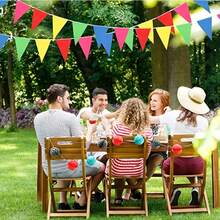 100M/328ft (50 Meters*2pcs) Pennant Banner Flags, 200pcs Flags, Rainbow Triangle Banner Multicolor Nylon Triangle Flag Decoration For Grand Opening Outdoor Celebrations Shops Business Classroom Party - Color - View 7