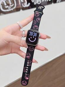 1 Stück Jungen & Mädchen Uhrenarmband kompatibel mit AppleWatch Series SE/1/2/3/4/5/6/7/8/9/10/11 Ultra 40mm 41mm 42mm 44mm 45mm 49mm alle Größen, weich & bequem, einfach zu tragen modisches Smartwatch Ersatzarmband, modisches Smartwatch Zubehör, Schulanfang Saison - Verschiedenfarbig - Übersicht 16