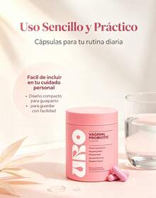 URO Suplemento Vitamínico Femenino Combo 2 en 1: 60 Cápsulas Suplemento Dietario Probiótico U RO + 12 Supositorios con Ácido Bórico, Ácido Láctico y Aloe, Soporte Nutricional para Equilibrio de pH, Mantenimiento Natural de Flora y Frescura Íntima, Kit de Bienestar Diario para Mujeres Adultas - combinación - Ver 6