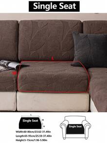 1 pezzo Coprisedia elastico antiscivolo con copertura completa, coprisedia universale per tutte le stagioni, coprisedia in tessuto ispessito, lavabile in lavatrice, antipolvere, antimacchia, decorazione per la casa, adatto agli animali domestici, copertura protettiva, decorazione fresca per la stanza, coprisedia regolabile per divani ad angolo, adatto per camera da letto, ufficio, soggiorno, divani combinati e a L, e coprisedia da 1234 posti - Caffè Marrone - Visualizzare 17