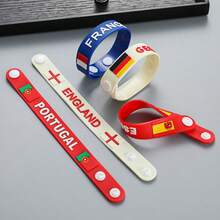 2026 FIFA World Cup USA Canada Mexico National Team Rubber Wristband Fan Souvenir Flag Wrist Strap - Wristband - View 2