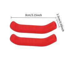 8pcs Mountain Bike Brake Lever Protective Covers, Fixed Gear Bicycle Silicone Brake Handle Covers, Anti-Slip Handlebar Grips - Multicolor - View 2