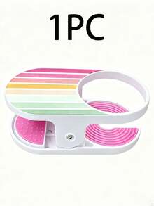 1pc Universal Clip-On Drink Holder, Can Be Clipped To Table Edge, Suitable For Tables And Chairs, Adjustable Clamp With Non-Slip Silicone, Suitable For Beach, Camping And Office - Multicolor - View 12
