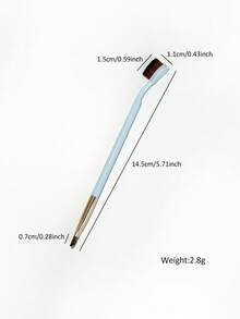 1 buah Kuas Makeup dengan Mata Pisau Miring, Gagang Berwarna-warni (Opsional), Kuas Multifungsi untuk Alis, Eyeliner, Eyeshadow, dan Area Sekitar Mata (Kuas untuk Membaurkan Mata) - MultiWarna - View 5