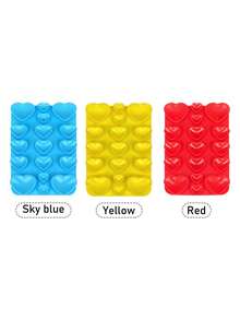 Silicone Suction Cup Phone Holder, 17pcs Silicone Single-Sided Heart-Shaped Suction Cups, Non-Adhesive Grip Design, Reusable Phone Stand, Suitable For Makeup, Fitness Display, Car And Kitchen Use. Free Attachment, Easy Adsorption On Smooth Surfaces, Single-Sided Suction Cup Design, One-Touch Attachment, No Residue - Multicolor - View 29