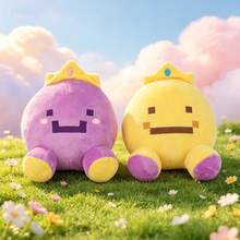 BIUBLIULAND 7 Inch Cute Purple & Yellow Round Plush Doll With Crown, Soft Cartoon Plush Doll, Suitable As Gift For Children And Adults - Multicolor - View 9