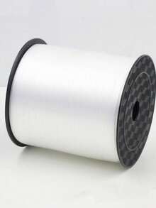1pc Plain Balloon Ribbon, White Plastic Balloon Tie Strip, For Party Decor,Christmas - Multicolor - View 2