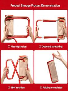 Folding Stools - Red and White - View 4