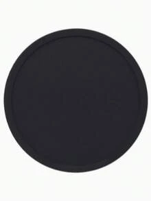 1-6Pack Black Silicone Coasters, Heat Resistant Glass Coasters, Drink,Coffee Table And Bar Furniture Protectors, Round Coffee Coasters,Heat Resistant Glass Coasters,Table, Kitchen,Office,Bar Table Protectors, Black Coaster Set, Party Supplies - Multicolor - View 7
