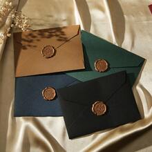 8Pcs Upgraded Thickened Linen Textured Envelopes, 6.34 X 4.41 Inch Large Capacity Mailing Envelopes For Postcard Letter Greeting Card Invitation Bill Sticker Storage, No Seal Stickers - 8Pcs - View 9