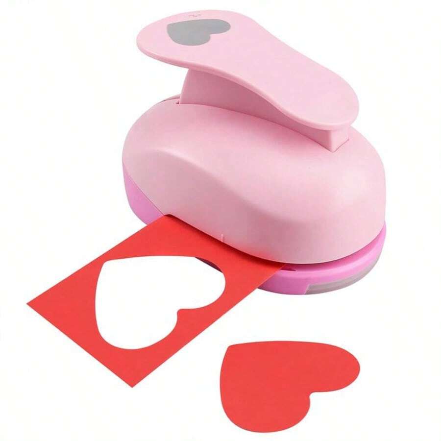 Heart-Shaped Lever Punch, Heart Hole, Suitable For Wedding, Cardstock, Gift Wrapping, Greeting Cards, School Supplies, Back To School Essentials - Multiple Styles - View 1