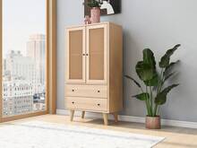 Sideboard Living Room TV Stand With Doors And Drawers, Wooden Effect 60x40x120 Cm - Oak - View 10