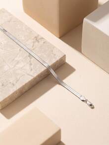 ORSA JEWELS 1件時尚簡約銀色手鍊，適合女性日常配戴 - 金黃色 - 查看 2