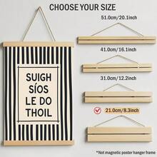 1pc Irish Quote Wall Art Picture "Suigh Síos Le Do Thoil" Typography Canvas Print Paintings|Minimalist Black White Home Decor For Bedroom,Living Room Or Dining Room,Scandinavian Funny Quote Poster,Gift For Her/Him,Unframed/Hanging Poster/Framed - Pattern 3 - View 20