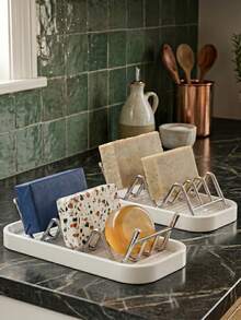 Dual-Sided Flip Design: 3-Bar Storage On Front Side,2-Bar Storage On Back Side To Hold Multiple Soaps At Once.Easy To Disassemble And Clean.Perfect For Bathroom Sink,Shower Counter,Kitchen Sink To Store Facial Soap,Bath Soap And Dish Soap. - Multicolor - View 6