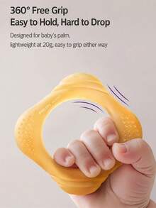 Philips Avent Baby Ring Silicone Teether, 30° Liquid Silicone, UV Anti-Static Treatment, Designed For Infants - Multicolor - View 7