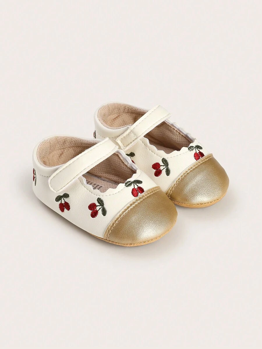 Frühling und Sommer Prinzessinnenstil weiße Schleife Baby Erstschritte Schuhe für Mädchen Kleinkind Lauflernschuhe Babyschuhe Herbst - Gold - Übersicht 1
