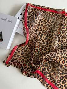 1pc Versatile Fashion Retro Leopard Print Street Sweet Cool Classic Daily Casual Accessory Headscarf Rap Style Anime Cosplay Photo Prop Spring Summer New Women's Scarf - Multicolor - View 6