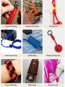 550 Paracord 4mm 7-Strand Core Type III Nylon Rope Parachute Cord Suitable For Outdoor Camping DIY Crafts - Multicolor - View 10