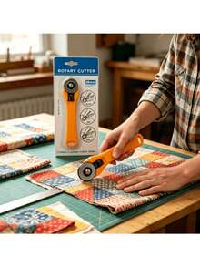 Professional 28mm Rotary Cutter With Retractable Blade And Hanging Hole Handle, Suitable For Fabric, Paper, Plastic And Leather - Upgraded Rotary Cutter/replacement Cutter Head - View 5